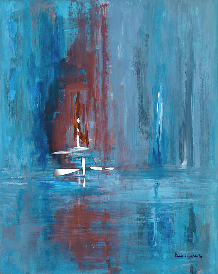 Boat Painting - Reflections 1 by Diana Wade