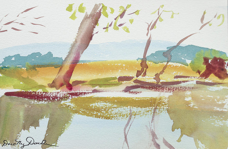 Quiet Stream Painting by Dorothy Darden
