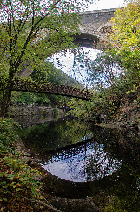 Reflections Along the Wissahickon Creek Photograph by Bill Cannon