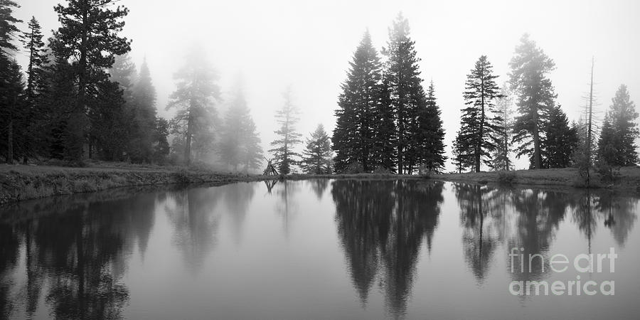 Reflections and Fog Photograph by Idaho Scenic Images Linda Lantzy