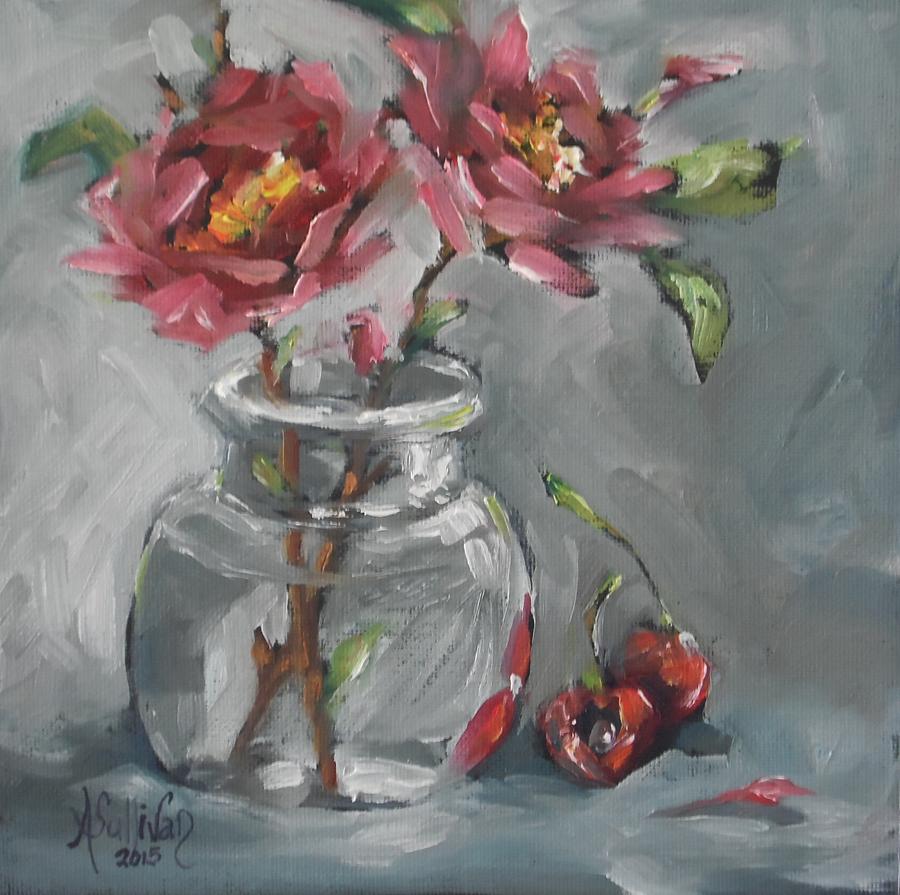 Flower Painting - Reflections by Angela Sullivan