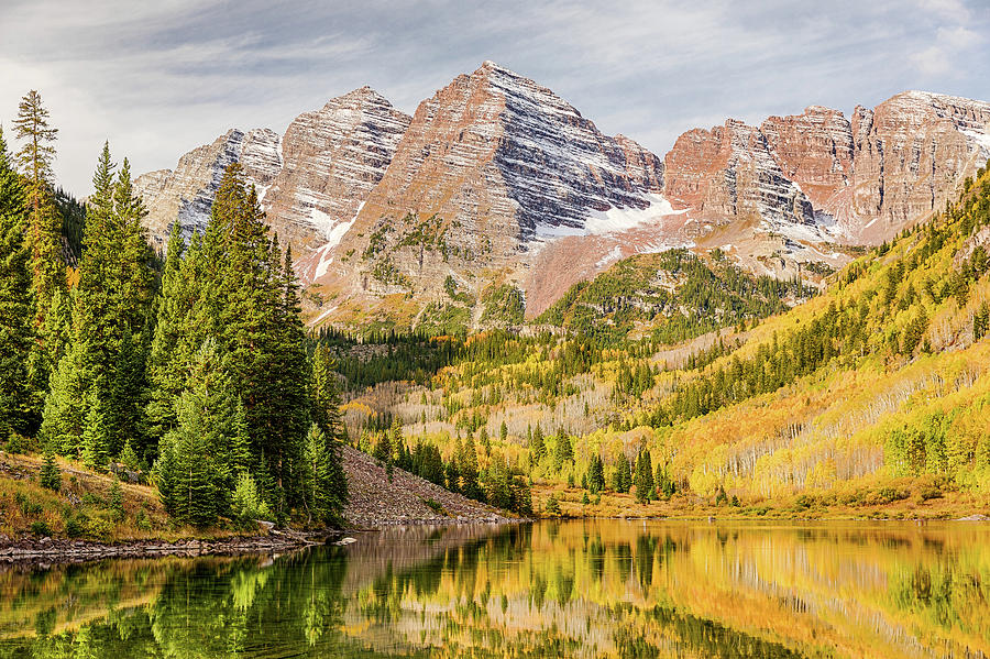 Reflections at Maroon Lake Photograph by Eric Glaser