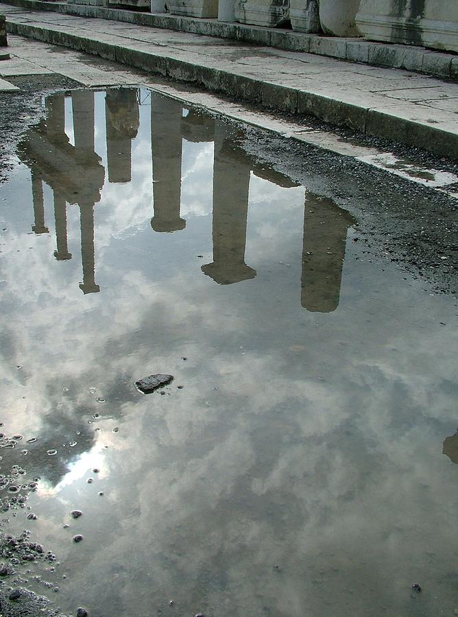 Reflections Photograph - Reflections at Pompeii by Martina Fagan