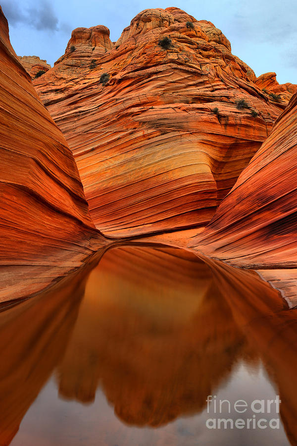The Wave Photograph - Reflections At The Wave by Adam Jewell