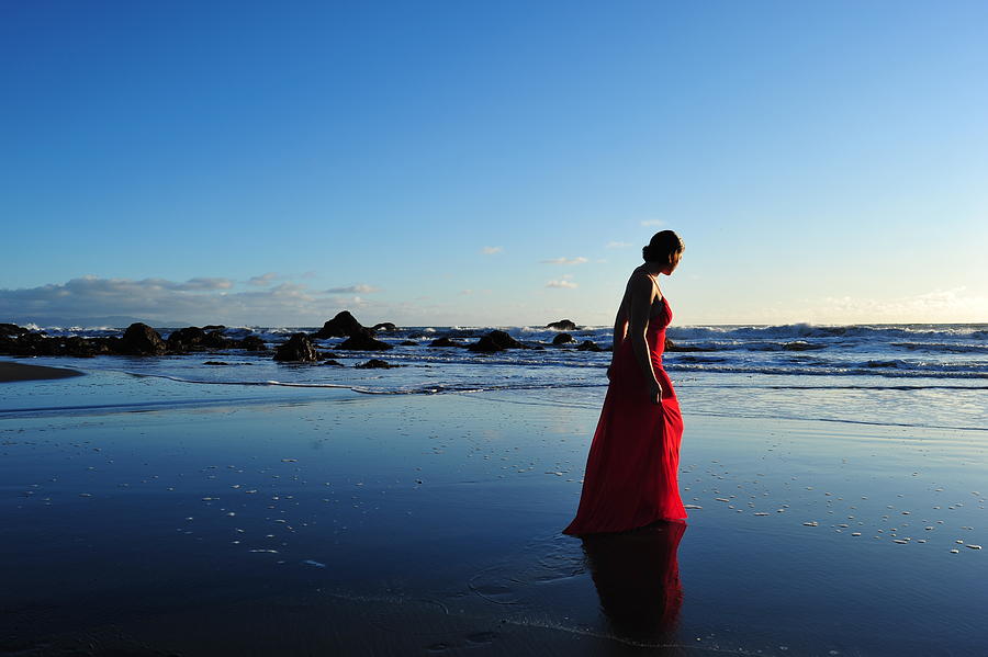Girl Photograph - Reflections by Curt Johnson Girl Photograph - Reflections by Curt Johnson