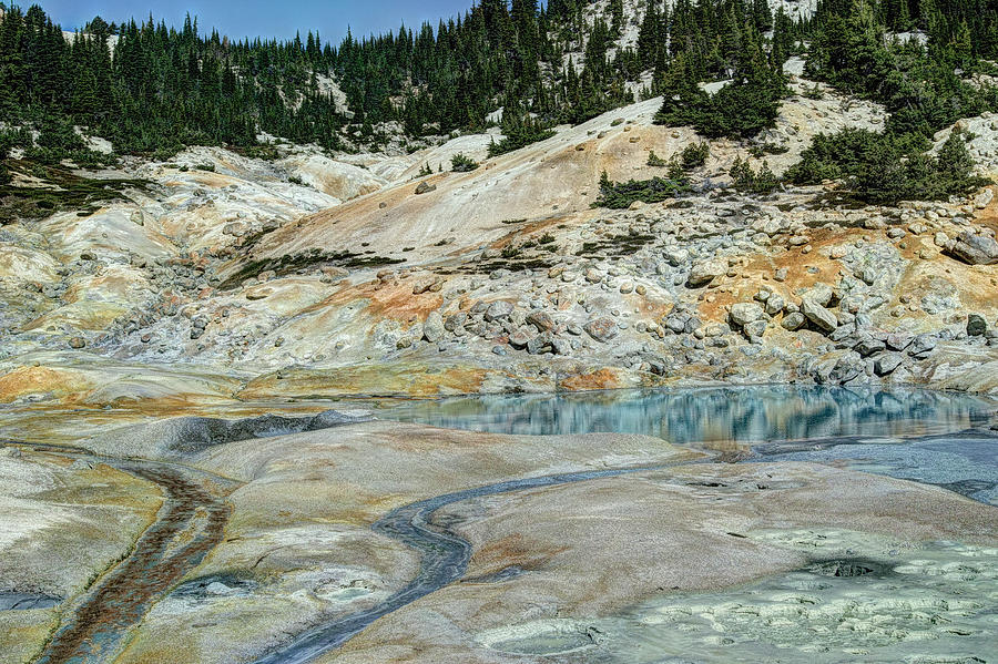 Reflections in a sulfur pool by Peter Dyke Reflections in a sulfur pool by Peter Dyke