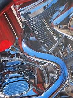 Reflections in Blue Painting by Doug Quarles