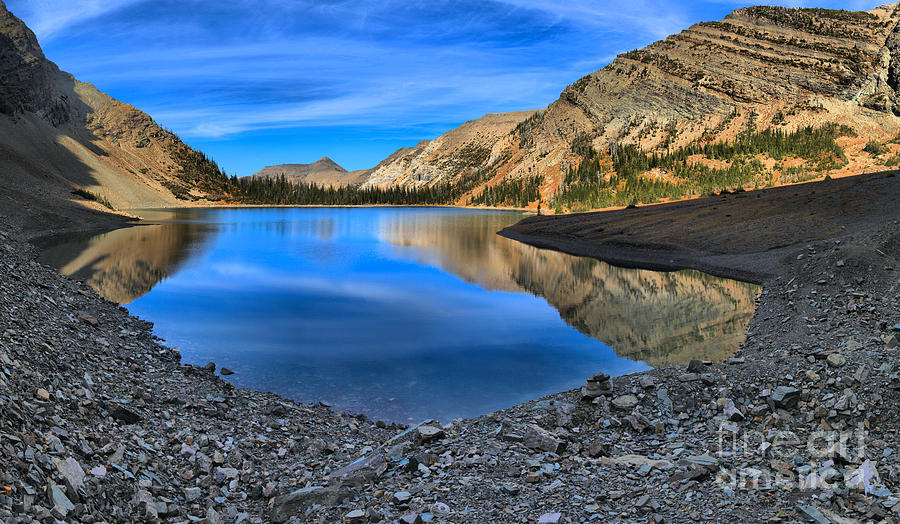 Reflections In Crypt Lake Photograph by Adam Jewell