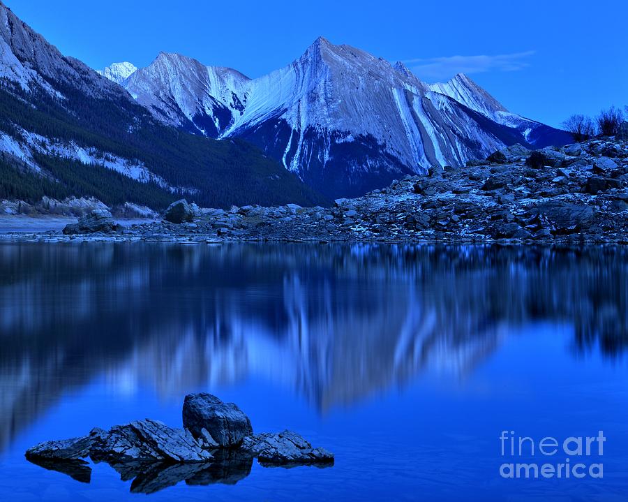 Reflections In Medicine Lake Photograph by Adam Jewell