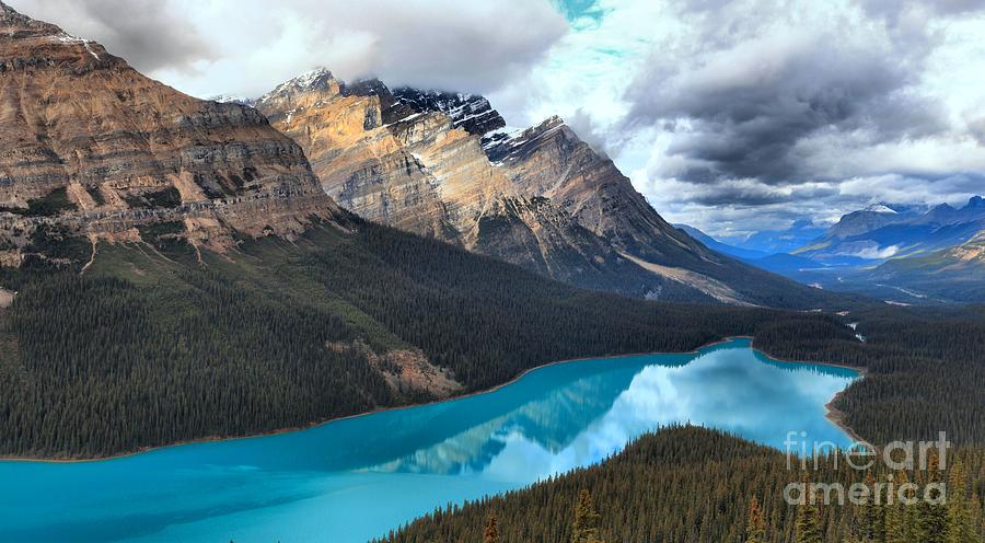 Reflections In Peyto Photograph by Adam Jewell
