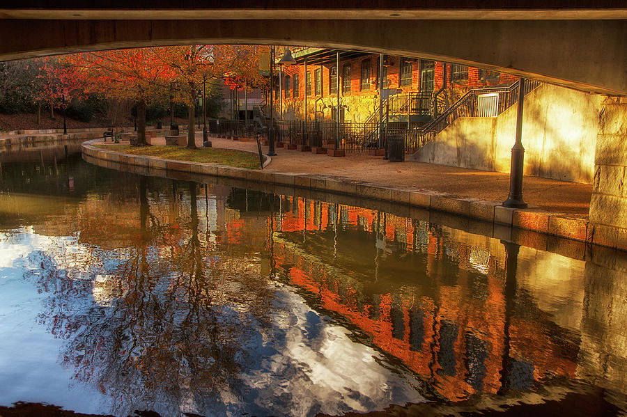 Reflections in the Canal Photograph by Cliff Middlebrook