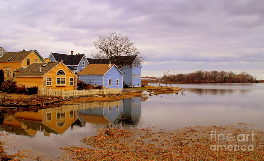 House Photograph - Reflections in the Harbor by Lennie Malvone