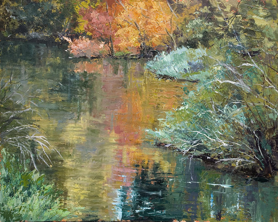 Reflections Painting by Kit Hevron Mahoney - Fine Art America