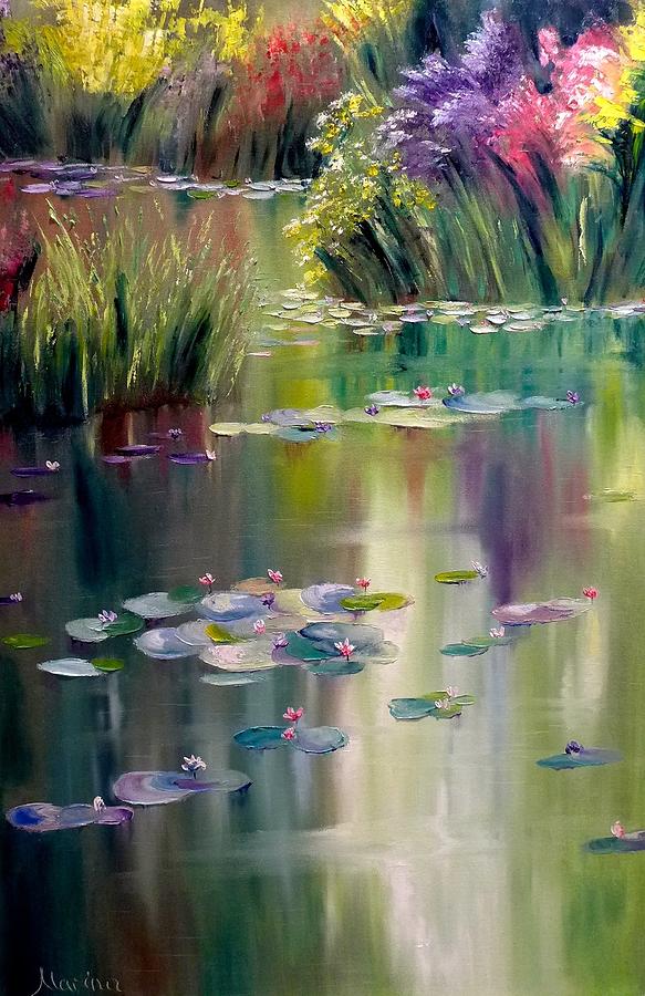 Flower Painting - Reflections by Marina Wirtz