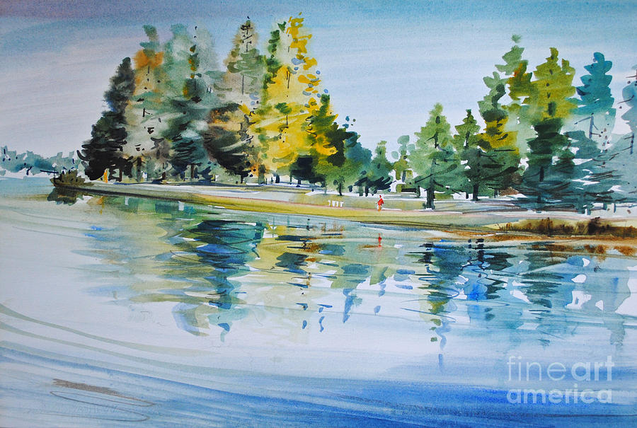 Reflections of a Stroll Painting by P Anthony Visco