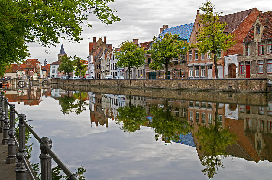 Reflections of Brugge Photograph by David Freuthal
