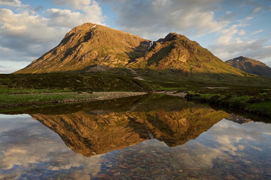 Reflections of Buachaille Etive Mor Photograph by Stephen Taylor