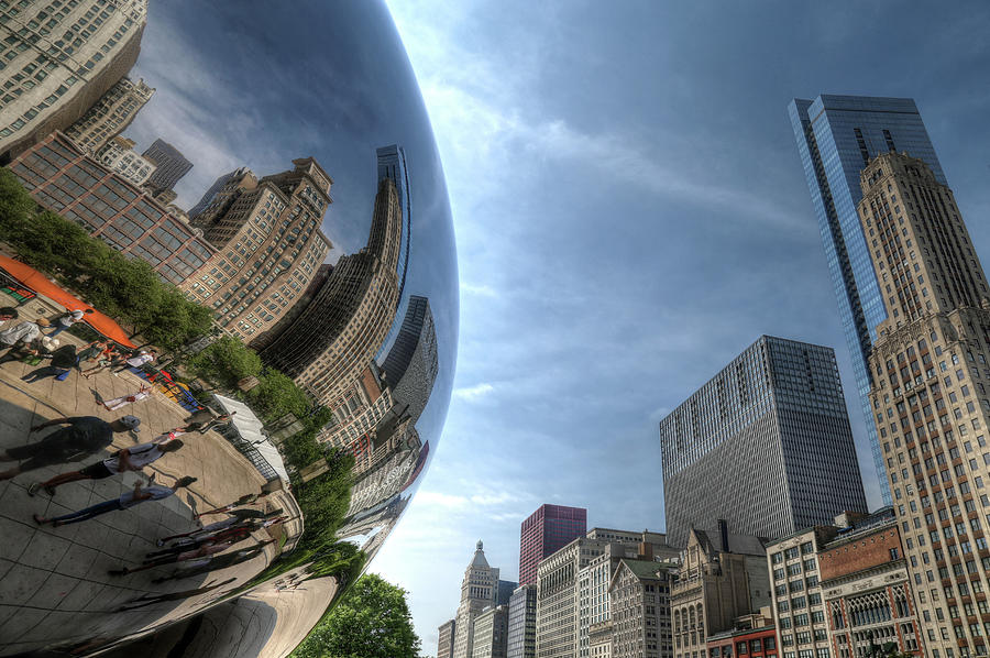 Reflections of Chicago Photograph by John Meader