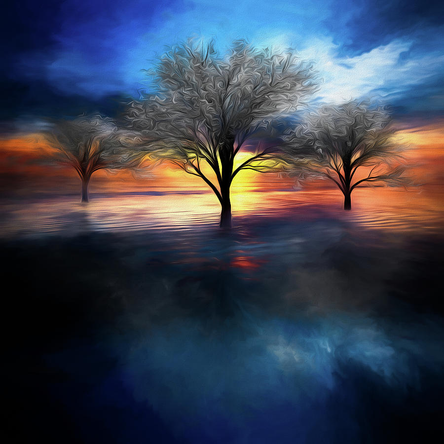 Reflections of Color Watercolors Dream Photograph by Debra and Dave Vanderlaan