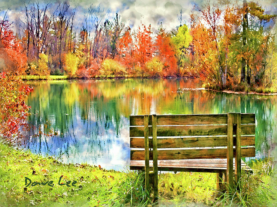 Reflections of Fall Mixed Media by Dave Lee