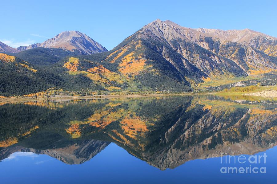 Reflections Of Fall On Twin Lakes 2 Photograph