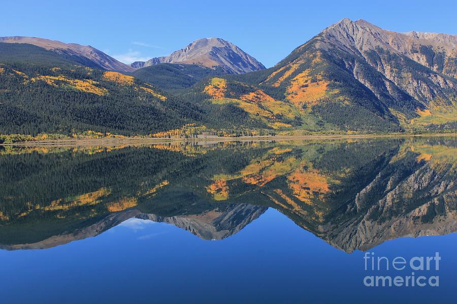 Reflections Of Fall On Twin Lakes 3 Photograph