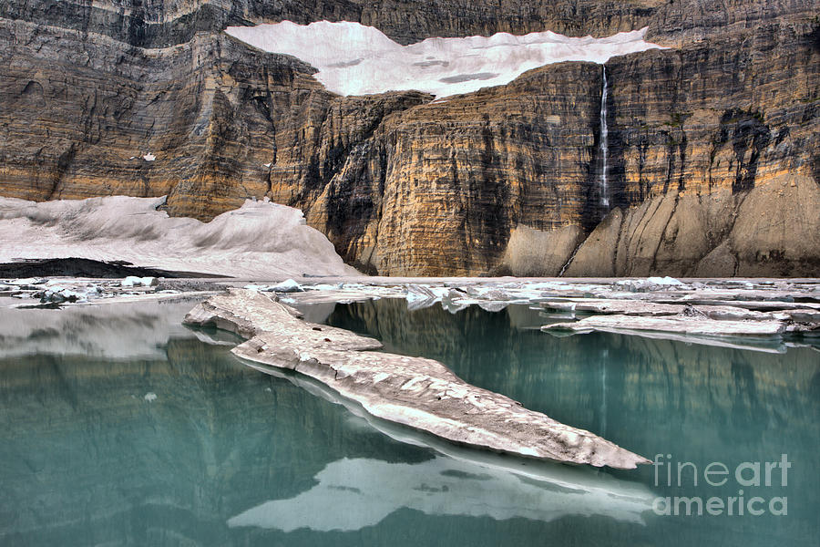 Reflections Of Grinnell Glacier Photograph by Adam Jewell
