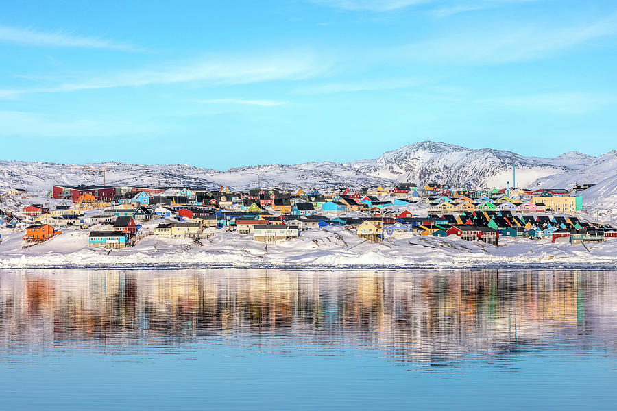 Winter Photograph - reflections of Ilulissat - Greenland by Joana Kruse