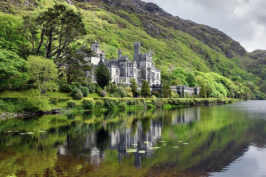 Reflections of Kylemore Abbey Photograph by Chris Buff