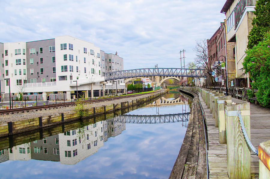 Reflections of Manayunk Photograph by Bill Cannon