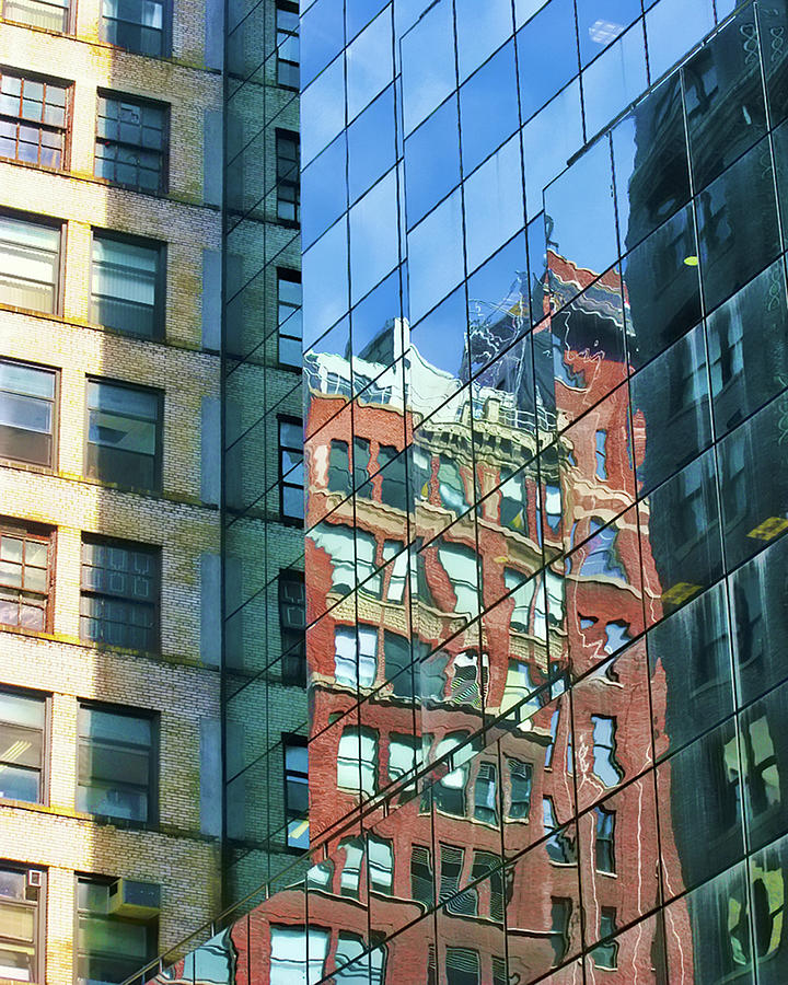 Reflections of Manhattan Photograph by Terry Fiala