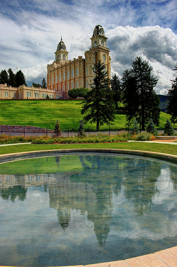 Reflections of Manti Temple Photograph by Dane Shakespear