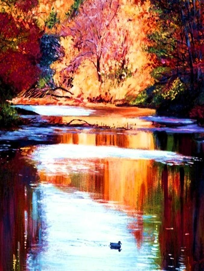 Reflections of October Painting by Joseph Barani Reflections of October Painting by Joseph Barani