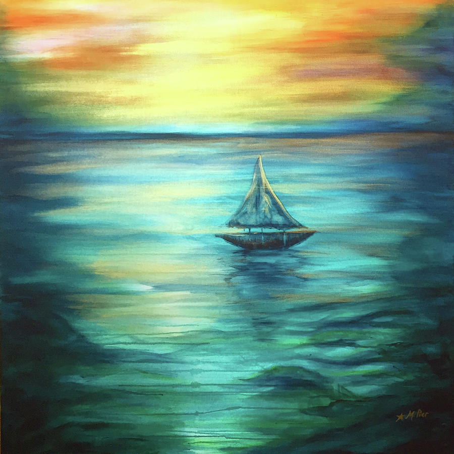 Reflections of Peace Painting by Michelle Pier