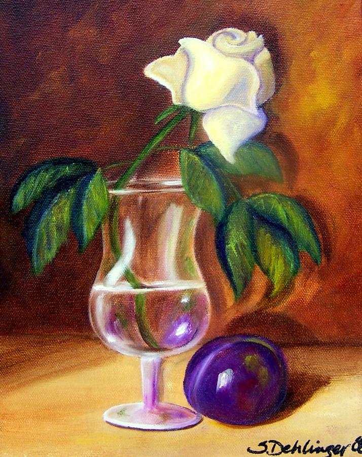 Reflections of Purple Painting by Susan Dehlinger
