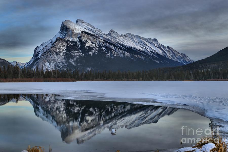 Reflections Of Rundle Photograph by Adam Jewell