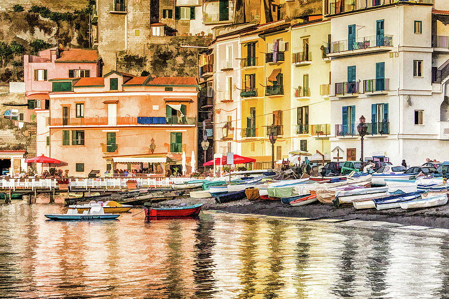 Reflections of Sorrento Digital Art by Lisa Lemmons-Powers