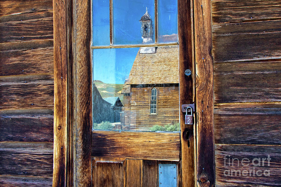 Reflections of the Bodie Church Photograph by Mimi Ditchie
