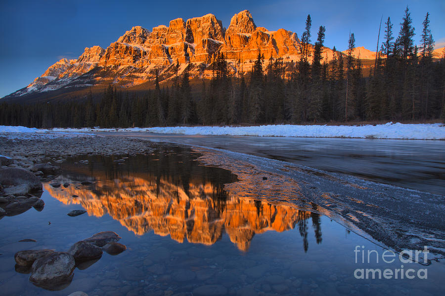 Reflections Of The Castle Peaks Photograph by Adam Jewell