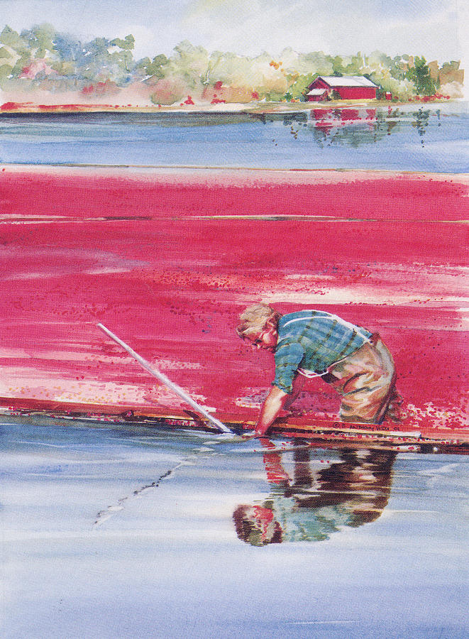 Landscape Painting - Reflections of the Cranberry Man by P Anthony Visco