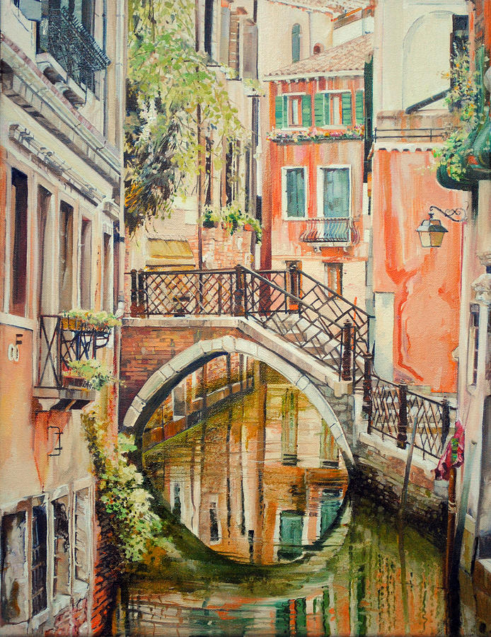 Reflections of Venice Painting by P Anthony Visco