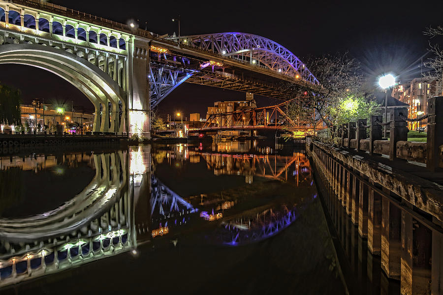 Reflections of Veterans Memorial Bridge by Brent Durken Reflections of Veterans Memorial Bridge by Brent Durken