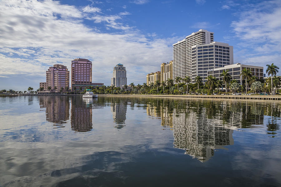 Reflections of West Palm Beach Photograph by Debra and Dave Vanderlaan