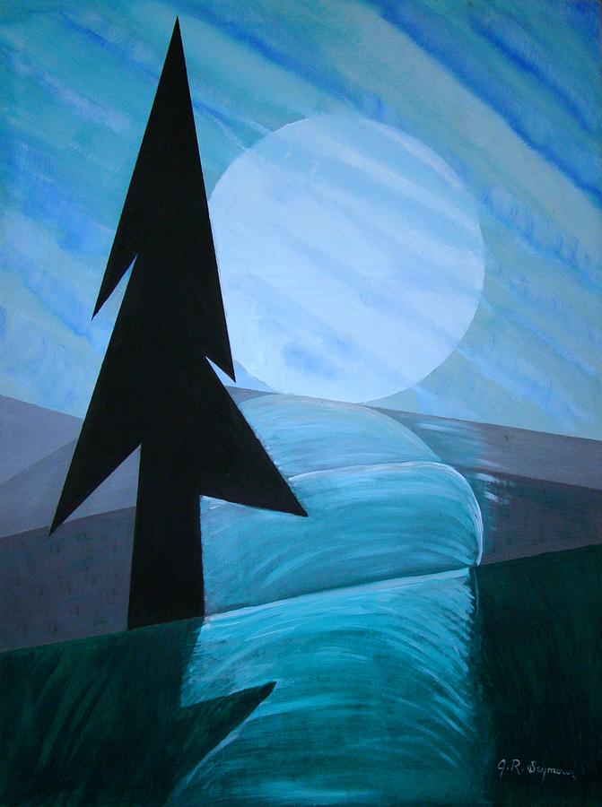 Phases Of The Moon Painting - Reflections On The Day by J R Seymour Phases Of The Moon Painting - Reflections On The Day by J R Seymour