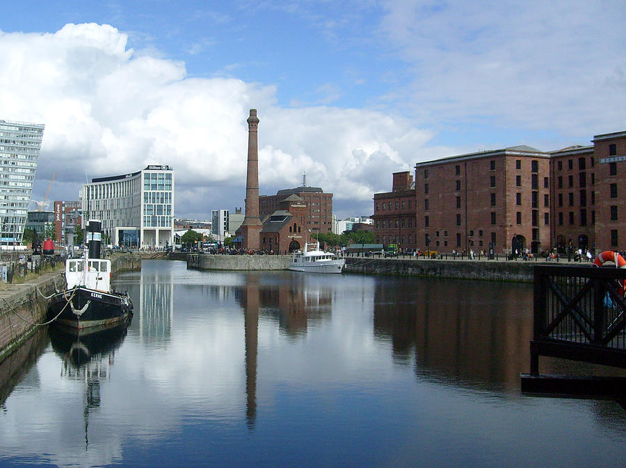 Reflections on the Dock Photograph by Arthouse Liverpool Fine Art America