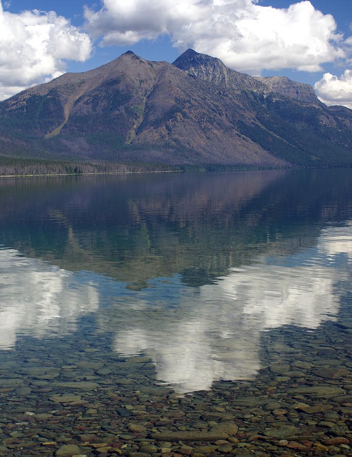 Glacier National Park Photograph - Reflections on the Lake by Marty Koch