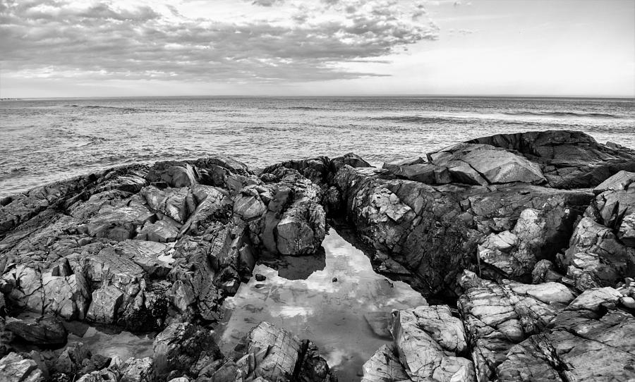 Reflections On The Rocky Shore Photograph By C Sev Photography - Fine 