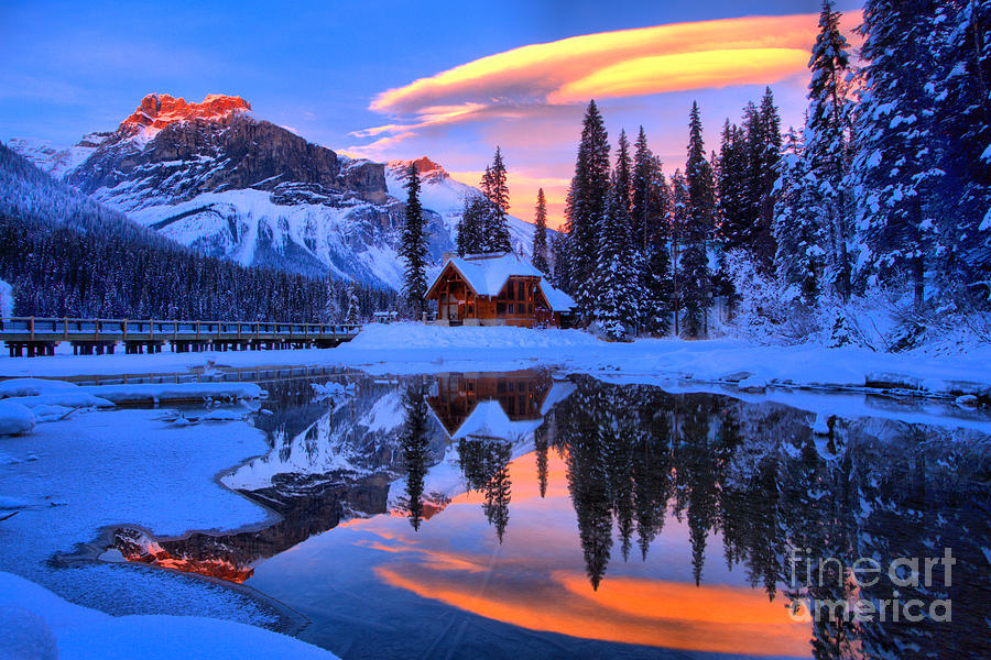 Reflections Over Emerald Lake Photograph by Adam Jewell