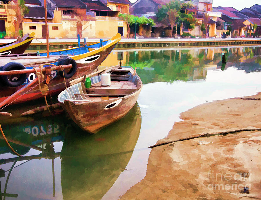 Reflections Paint Hoi An Vietnam  Photograph by Chuck Kuhn