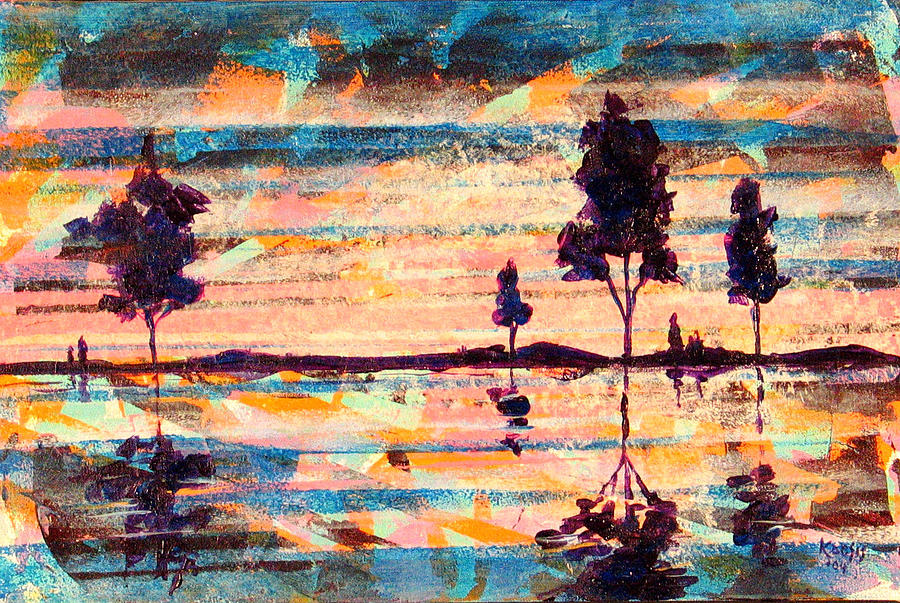 Water Painting - Reflections by Rollin Kocsis Water Painting - Reflections by Rollin Kocsis